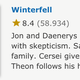 Imagen para el artículo titulado El episodio de anoche es el peor valorado de la historia de Juego de Tronos en IMDb